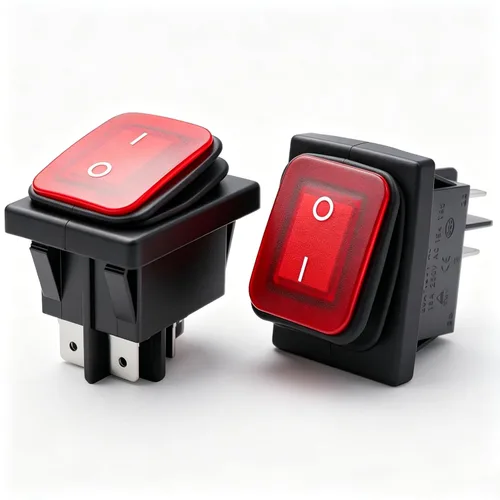 Vista 18 de Twidec /6 interruptores basculantes de 12 V de encendido/apagado de barco CA 6A/250V 10A/125V SPST 2 pines 2 posiciones interruptor de palanca