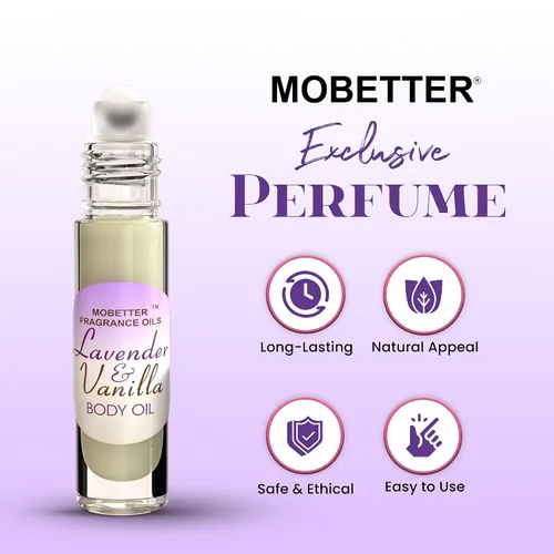 Vista 3 de MOBETTER FRAGRANCE OILS Aceite corporal de perfume de lavanda y vainilla unisex
