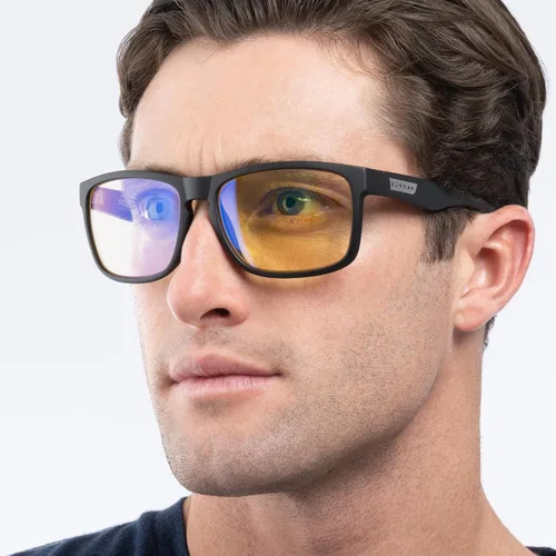 Vista 4 de GUNNAR Gaming Glasses - Intercept Latte/Fade Amber Lens - Blue Light Blocking Relieve Dry Eye