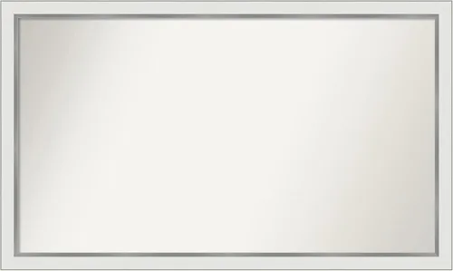 Vista 266 de Amanti Art Espejo personalizado, espejo de baño estrecho Alexandria White Wash, espejo de pared o espejo de tocador de baño sobre el fregadero