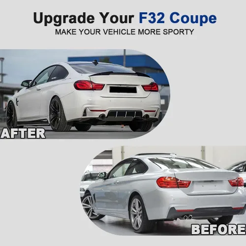 Vista 6 de Alerón de maletero para BMW Serie 4 F32 Coupé de 2 puertas 2014-2020 ABS