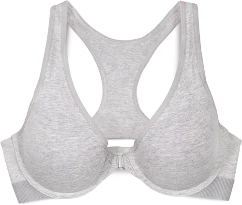 Vista 3 de Smart & Sexy Brasier Cloud de algodón cómodo con cierre frontal y espalda cruzada para mujer