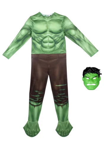 Vista 2 de Disfraz de Hulk Qualux para niño de Marvel Multicolor