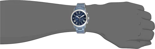Vista 4 de Fossil cuarzo acero inoxidable reloj Casual de los hombres color azul Modelo fs5230