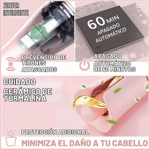 Vista 2 de Lena Rizador automático de pelo con rizador automático • Rizador iónico autorgiratorio • Lo mejor para cabello largo y mediano Negro