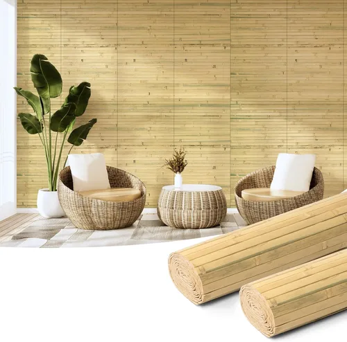 Vista 27 de Art3d - Panel de bambú natural para decoración de pared interior, panel de revestimiento de poste, techo, muebles, gabinete, oficina, 12 x 96