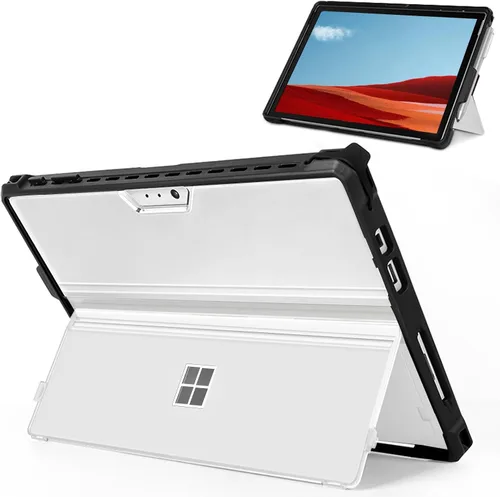 Vista 14 de Funda protectora resistente para Microsoft Surface Pro 7+/7/6/5/4/LTE de 12.3", con soporte para lápiz capacitivo y correa de mano, compatible