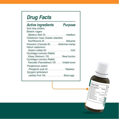 Vista 2 de Genestra Brands HPNP, 1 fl oz Organoterapia y remedio homeopático, ayuda a apoyar y mantener funciones digestivas y reguladoras saludables