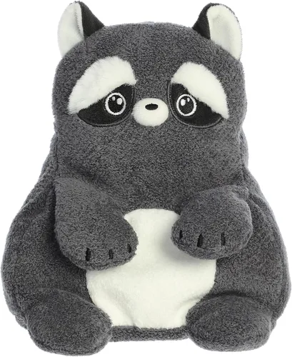 Vista 2 de Aurora® Whimsical Fluffles™ Riley Raccoon™ - Compañero reconfortante - Juego imaginativo - Gris 9 pulgadas
