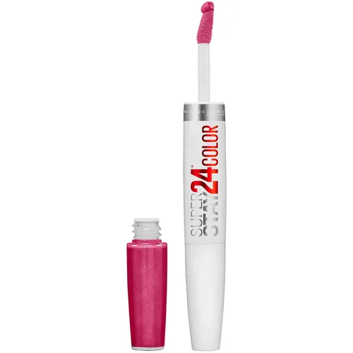 Vista 15 de Maybelline Super Stay 24, lápiz labial líquido de maquillaje de 2 pasos, color altamente pigmentado de larga duración con bálsamo hidratante, Merlot