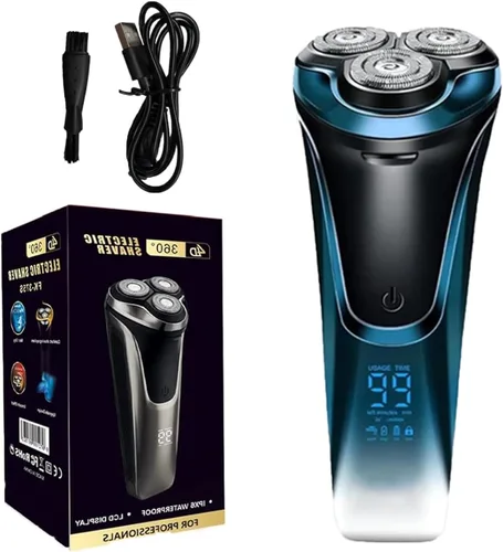 Vista 8 de Snapbuy - Maquinilla de afeitar eléctrica para hombres, afeitadora eléctrica Snapbuy Pro del padre, afeitadoras eléctricas para hombres, Ipx7 Negro