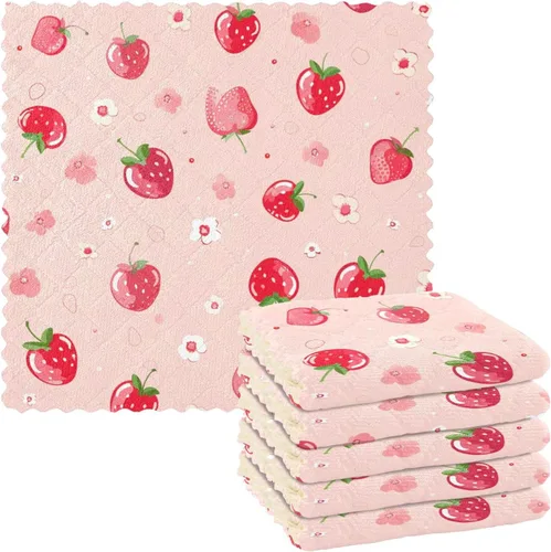 Vista 33 de Autumn Poppy Flowers06 - Juego de 6 paños de limpieza de microfibra para autos, máquina súper absorbente Flores de amapola de otoño06