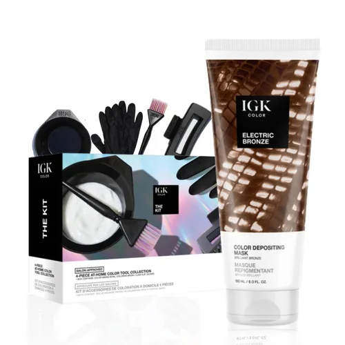 Vista 30 de IGK - Máscara de depósito de color A La Plage Boosts Shine & Enhances Blonde Tones, Refreshes Color, Conditioning Treatment, Vegan + Cruelty-Free