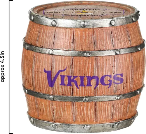 Vista 88 de FOCO NFL Team Logo 5-Pack Barrel Beverage Drink Coaster Set