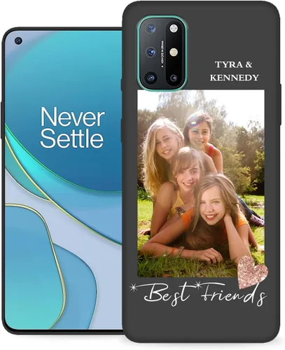 Vista 14 de Funda personalizada para OnePlus 8T con nombre de foto y texto, personalizado One Plus 8 T para teléfono móvil/smartphone/teléfono móvil/teléfono