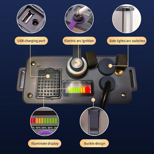 Vista 2 de Luces de caza de Coon de alta potencia, sensor de movimiento Minería LED faro para cazadores, Super brillante de alto lúmenes recargable, linterna