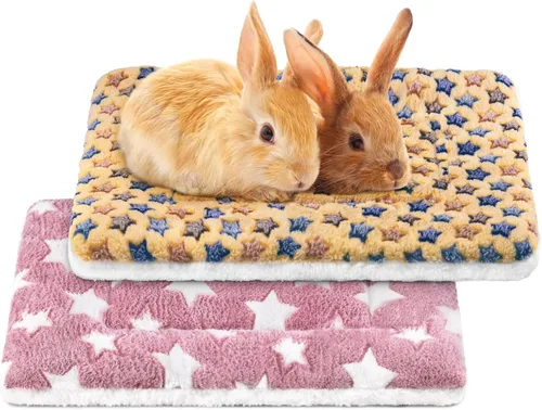 Vista 10 de 2 piezas de cama para conejillo de indias, colchón lavable para conejo pequeño, acolchado para animales pequeños, almohada para conejillo de indias