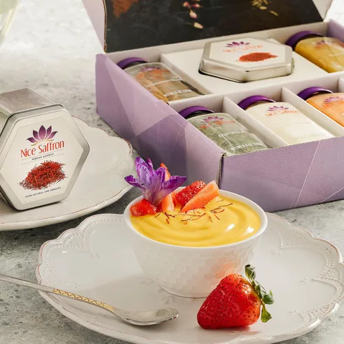 Vista 3 de Set de regalo de cocina de 6 especias y azafrán (británico)