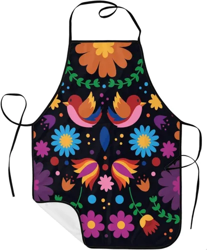 Vista 28 de Sigouyinei Delantales para mujeres con bolsillos, delantal para hombres, delantal adecuado para chefs camareros, técnicos de uñas para hornear