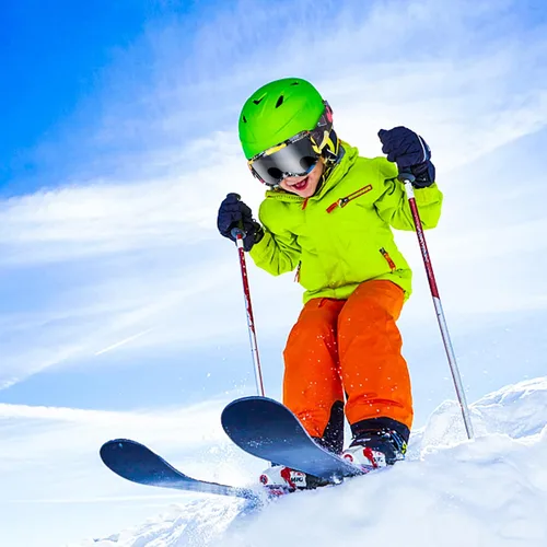 Vista 7 de Gafas de esquí para niños, gafas de snowboard para niños y niñas, jóvenes, OTG gafas de esquí antivaho con correa antideslizante