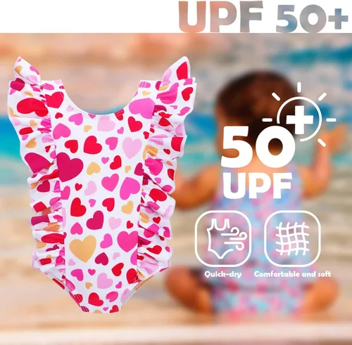 Vista 5 de Trajes de baño de una pieza para bebé, ropa de natación de verano para niños pequeños