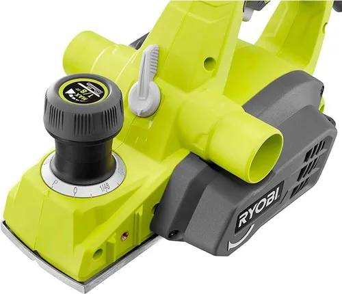 Vista 2 de Ryobi HPL52K 6 Amp 16,500 RPM 3 1/4" Cepilladora manual con cable con soporte y puertos de polvo duales