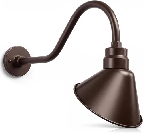 Vista 29 de Luz de letrero de cuello de cisne con pantalla angular negra satinada, 5000 Negro satinado (1 paquete)