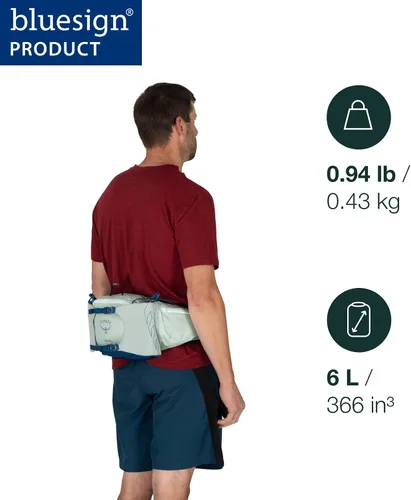 Vista 2 de Osprey Talon 6L Men's Lumbar Hiking Waist Pack - Fanny Pack with Water Bottle Holders