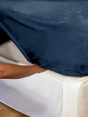 Vista 3 de Ropa de cama EFFORTLESS cobija de cama de tejido suave semi-ajustada