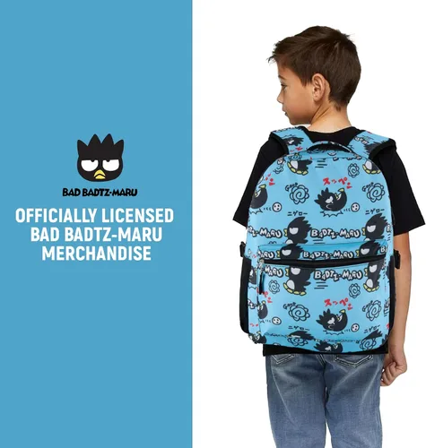 Vista 7 de Hello Kitty Allover Mochila escolar - My Melody, Kuromi, Keroppi, Badtz-Maru - Mochila para niños, niñas, mujeres - Mochila escolar