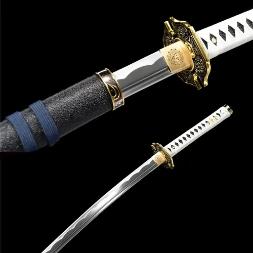 Vista 7 de Espada de Devil May Cry 5 Vergil Anime Cosplay Sword Warrior Yamato/Rebelión de Dante, Katana real de 41 pulgadas, forjada a mano de acero al