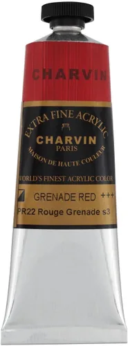 Vista 114 de Charvin Pintura acrílica profesional extrafina – verde absenta, tubo de 2.1 fl oz, pigmentos de triple fresado, resistente a la luz, pinturas