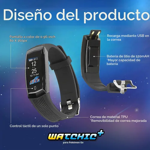 Vista 2 de Brook Pocket Auto Catch Watchic Plus - Atrapasador automático de cuentas duales, IPX7 impermeable, pantalla a color de 0.96 pulgadas, para Pocket