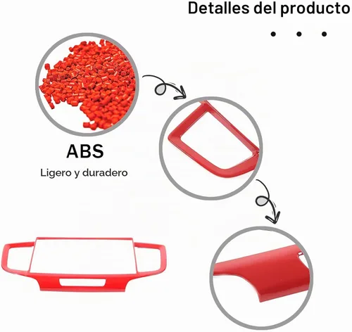 Vista 6 de Marco del Panel de Navegación del Tablero para Honda Pilot 2019-2022/ Ridgeline 2021-2023/ Passport 2019-2023, Material ABS Accesorios de Moldura