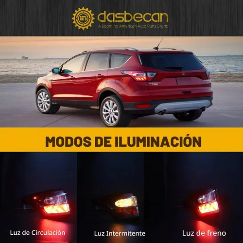 Vista 4 de Dasbecan Conjunto de luz trasera compatible con Ford Escape 2017 2018 2019 Lado izquierdo del conductor