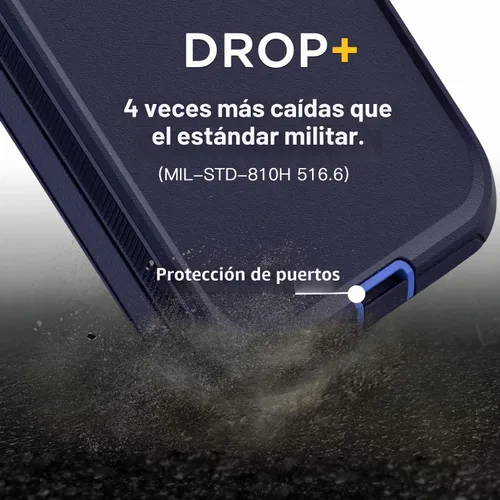 Vista 3 de AICase Funda para iPhone 13 Pro (6.1 pulgadas) con protector de pantalla de vidrio, protección contra caídas de alta resistencia, cuerpo completo, a