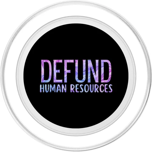 Vista 2 de Defund Human Resources HR Funny Sarcástico Tie-Dye PopSockets MagSafe PopGrip para iPhone