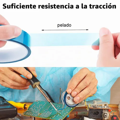 Vista 6 de Outus 6 rollos de cinta de alta temperatura, cinta de prensa de vinilo térmico resistente al calor, impresión 3D para transferencia de calor