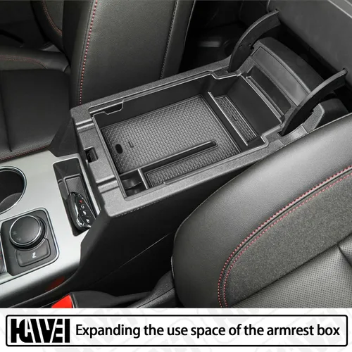 Vista 4 de HGWEI Organizador de Consola Central Compatible con Chevy Blazer 2024 2023 2022 2021 2020 2019 Accesorios, Bandeja Insertable de Caja