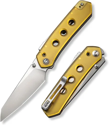 Vista 8 de CIVIVI Vision FG - Cuchillo de bolsillo para EDC, Superlock plegable con mango de 3.54 pulgadas Inversa Tanto Nitro-V Blade G-10, regalo ideal