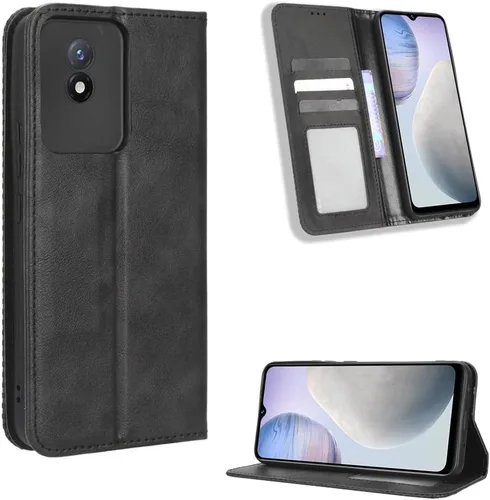 Vista 62 de Funda para BLU Bold N2, funda de piel sintética para BLU Bold N2, funda para BLU Bold N2 5G N0050UU Funda de piel sintética negra Negro