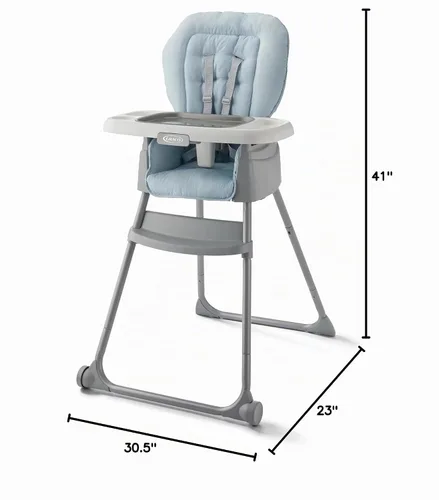 Vista 9 de Graco Made2Grow Silla alta convertible 5 en 1 ajustable para bebé a niño pequeño, Hudson