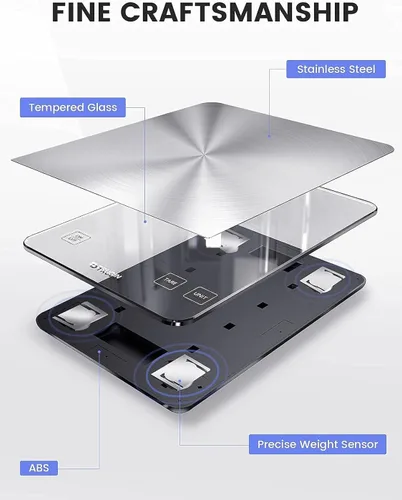 Vista 3 de Báscula de alimentos de 33 libras, báscula digital de cocina de grado NASA, mide con precisión gramos y onzas para hornear y cocinar, vidrio