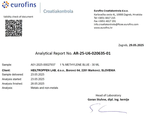 Vista 4 de Solución azul de metileno al 1% de 1 onza líquida - 1.0 fl oz Pureza ultra alta Ingredientes de grado farmacéutico USP - Probado por terceros