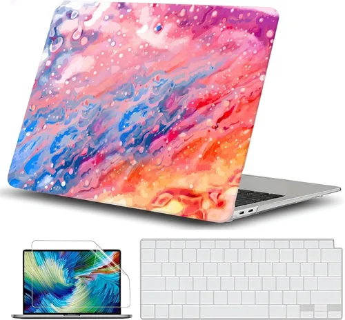 Vista 14 de GVTECH Funda para MacBook Air de 13 pulgadas (2010-2017) A1369 A1466 carcasa rígida de plástico, carcasa negra