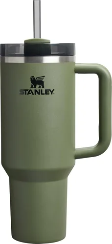 Vista 218 de STANLEY Quencher H2.0 Vaso Térmico con asa y pajilla, 64 onzas, tapa Flowstate de 3 posiciones, gran capacidad para viajes y deportes, vaso de acero
