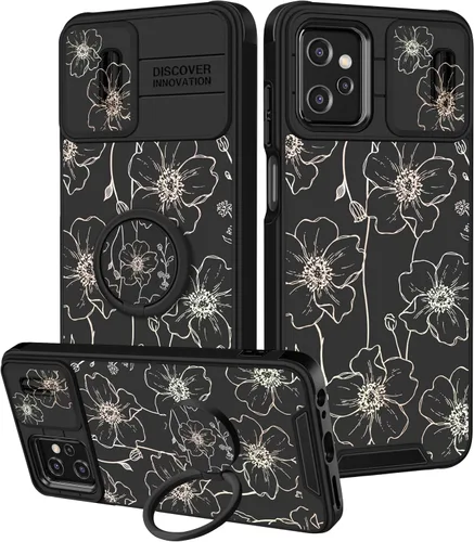 Vista 72 de Funermei Funda para Moto G Stylus 5G 2022, funda para teléfono con diseño de calavera de esqueleto para mujeres y niñas, diseño gótico, Como