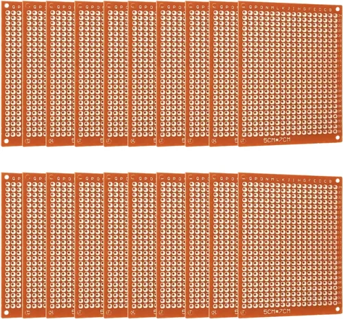 Vista 6 de 20 unids 5x7CM Universal Breadboard Baquelita Test Prototipo Tableros para DIY Electrónica Experimentos