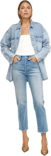 Vista 4 de Pistola Jeans clásicos de tiro alto Charlie para mujer
