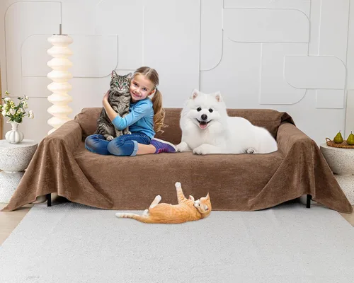 Vista 13 de Protector de muebles contra arañazos para gatos, antideslizante, impermeable, para mantener alejados a los gatos, protectores de sofá aptos